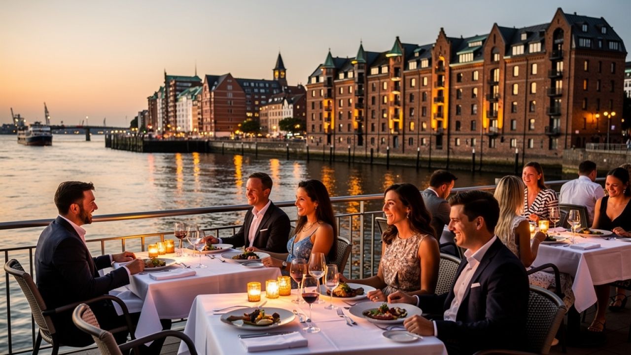 Gourmet-Erlebnisse am Wasser: Hamburgs kulinarische Wellenreiter