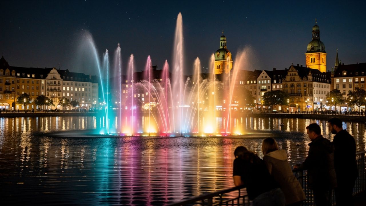 Binnenalster Lichtspiele: Hamburgs magischer Lichterglanz am Wasser