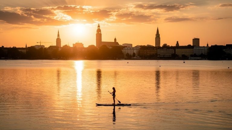 Stand-Up-Paddling auf der Außenalster: Dein ultimativer Guide für nasse Abenteuer in Hamburg