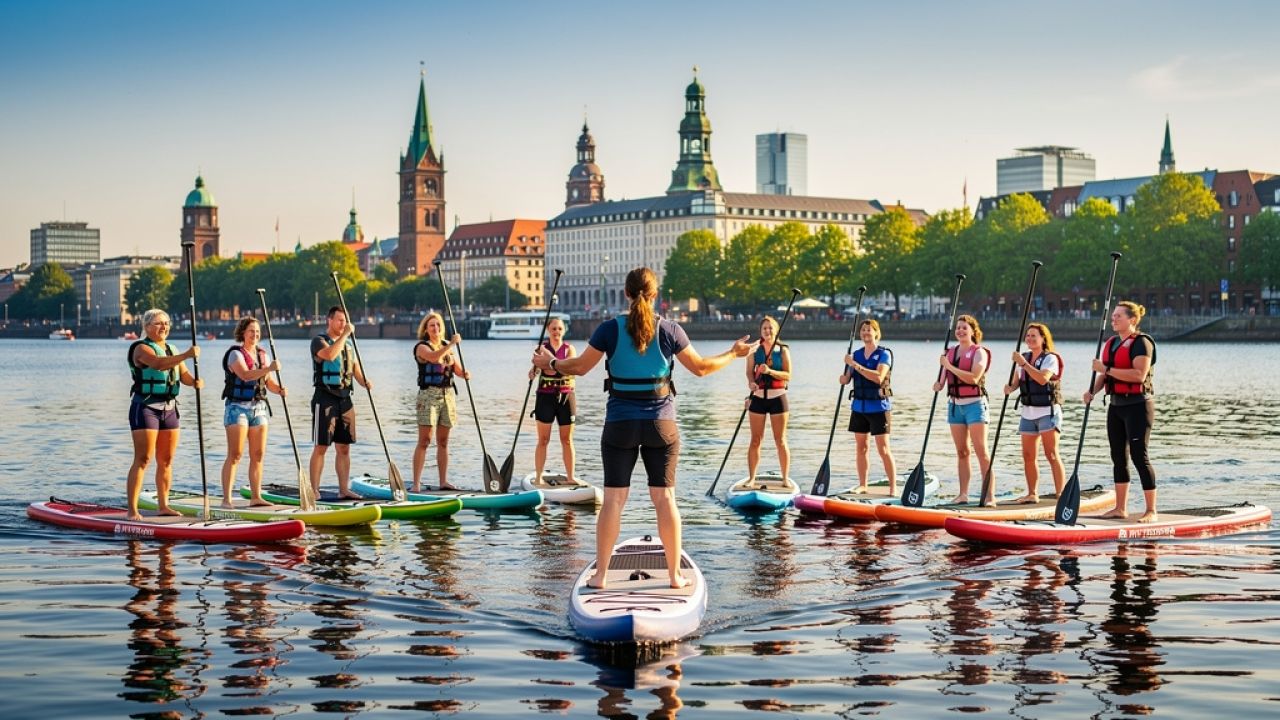 SUP-Kurse für Anfänger in Hamburg: Dein Sprungbrett ins Stand-Up-Paddling-Abenteuer