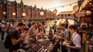 SĂŒĂe VerfĂŒhrung an der Elbe: Neuigkeiten zum Schokoladenfestival Hamburg 2026