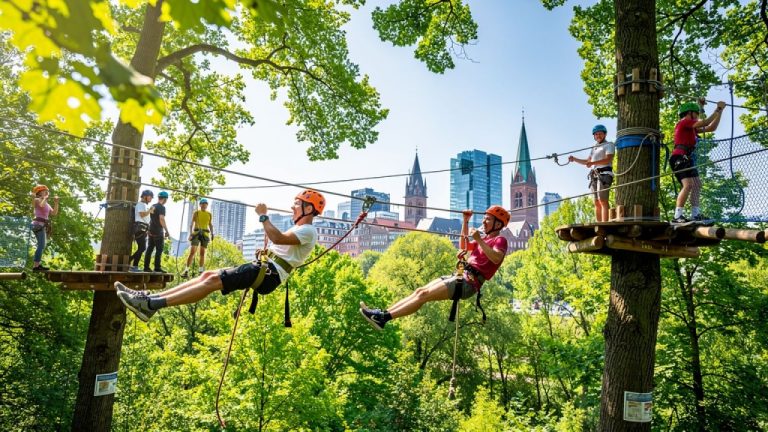 Klettern im Hochseilgarten Wilhelmsburg: Dein Abenteuer über den Dächern Hamburgs!