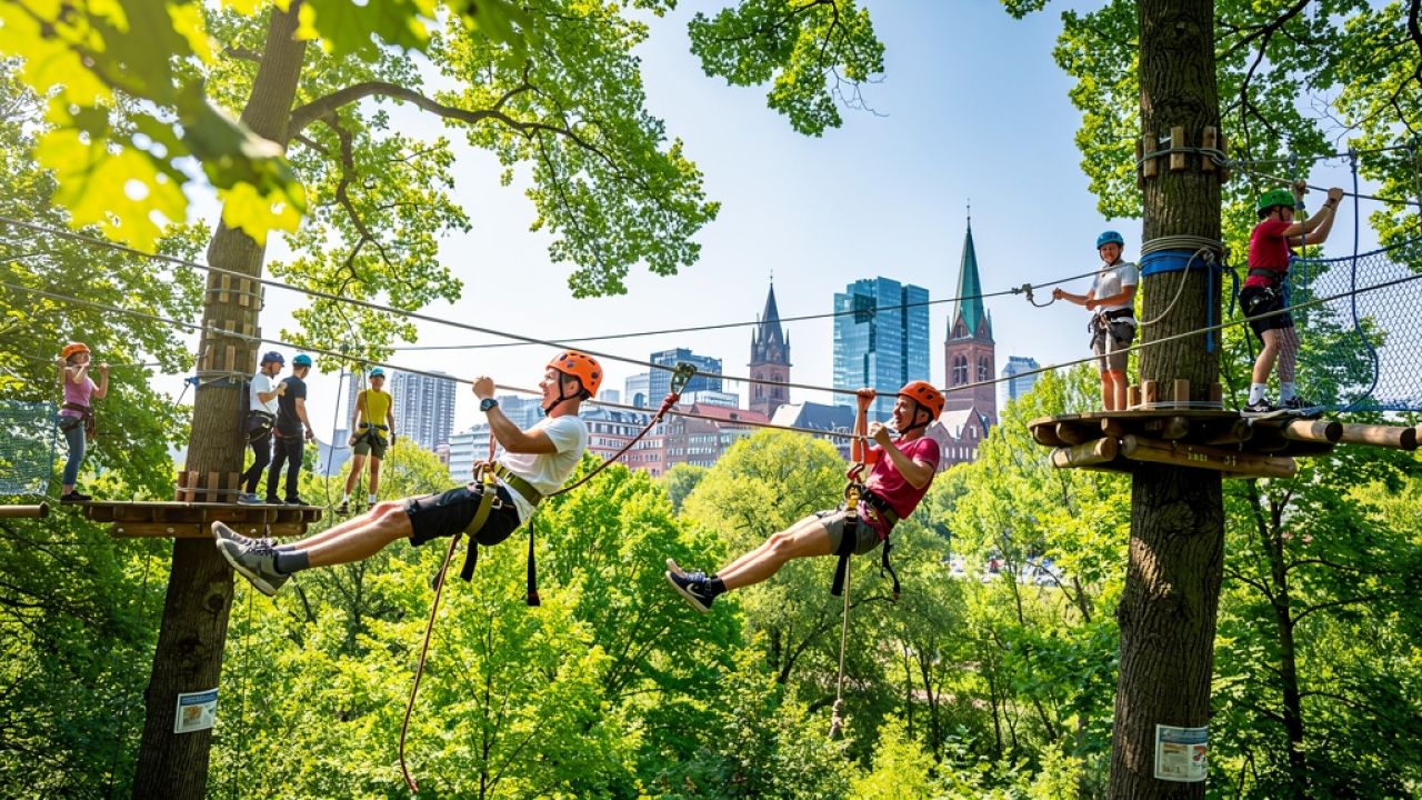 Klettern im Hochseilgarten Wilhelmsburg: Dein Abenteuer über den Dächern Hamburgs!