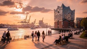 Neuigkeiten von der Elbpromenade: Hamburgs Flaniermeile erstrahlt in neuem Glanz