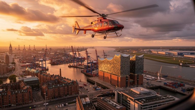 Helikopterrundflug Finkenwerder: Dein atemberaubender Blick auf Hamburgs maritime Seele